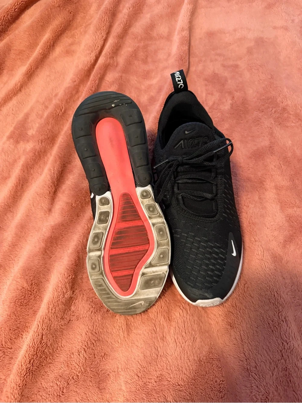 Nike Black/White Air Max Sport Sneakers